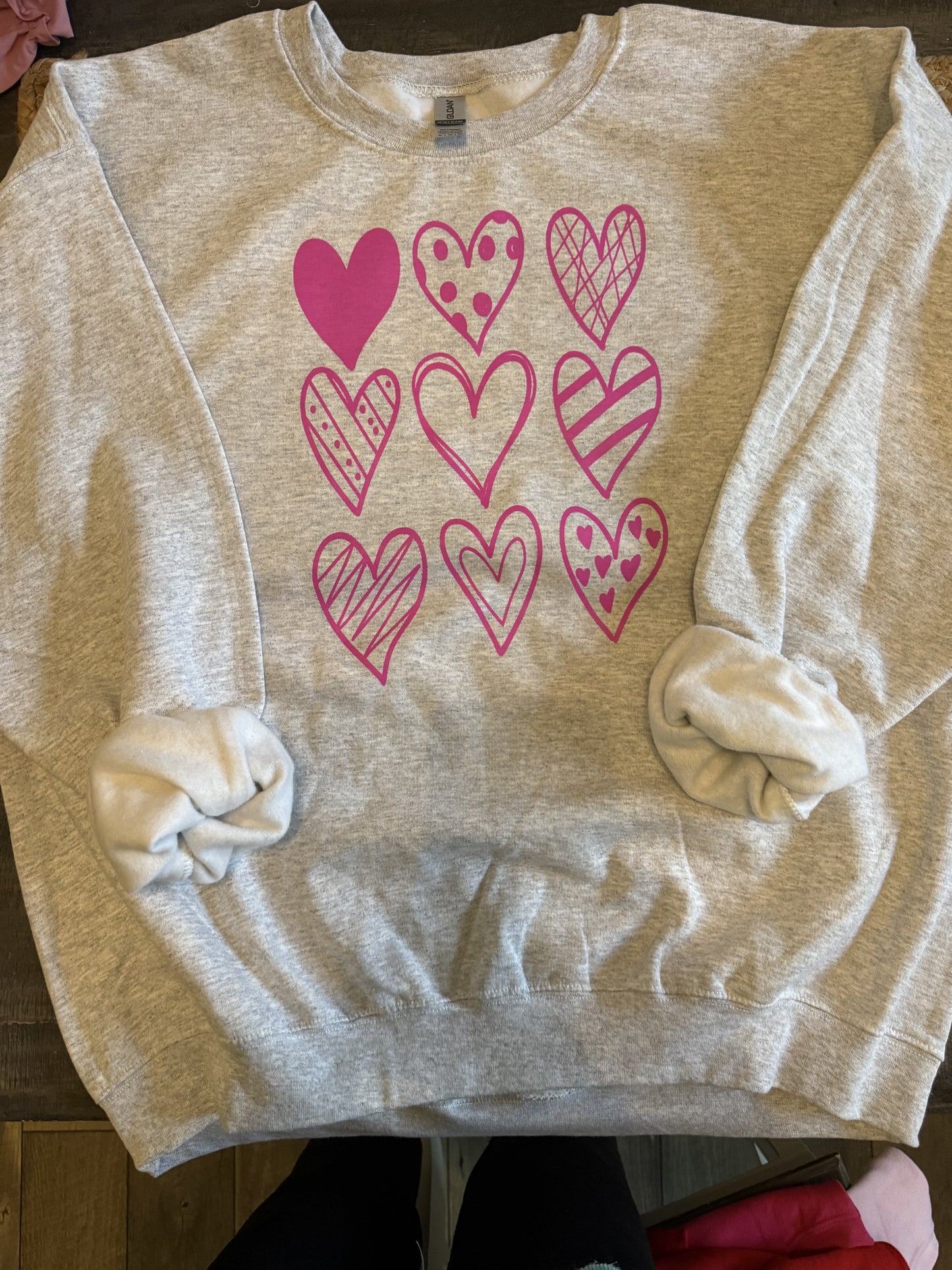 VALENTINES HEARTS SWEATSHIRT