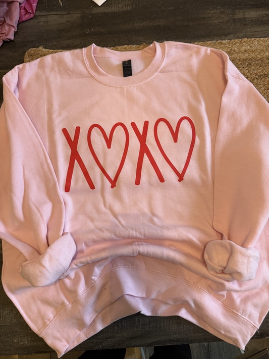 xoxo valentines sweatshirt