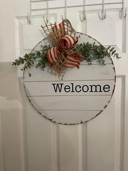 Welcome (Type Font) Door Hanger