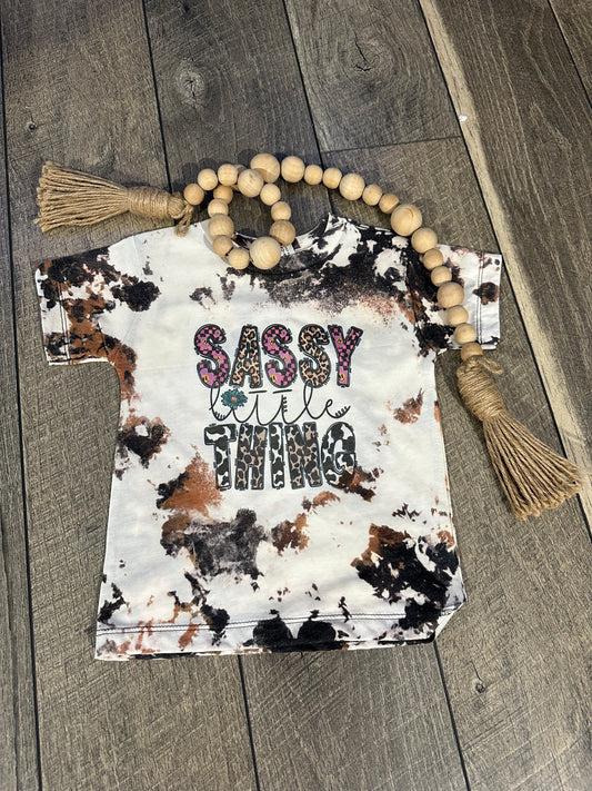 Sassy Little Thing T-Shirts Children Cowhide